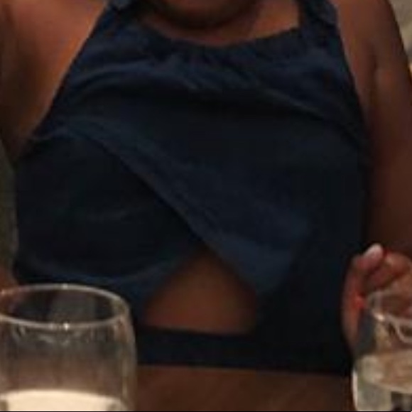 ZARA KEYHOLE DENIM DRESS - Picture 2 of 5